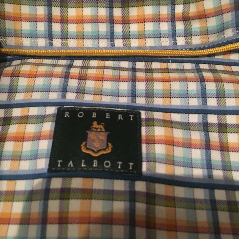 Robert Talbott Checks Medium Multicolor Long Slee… - image 3